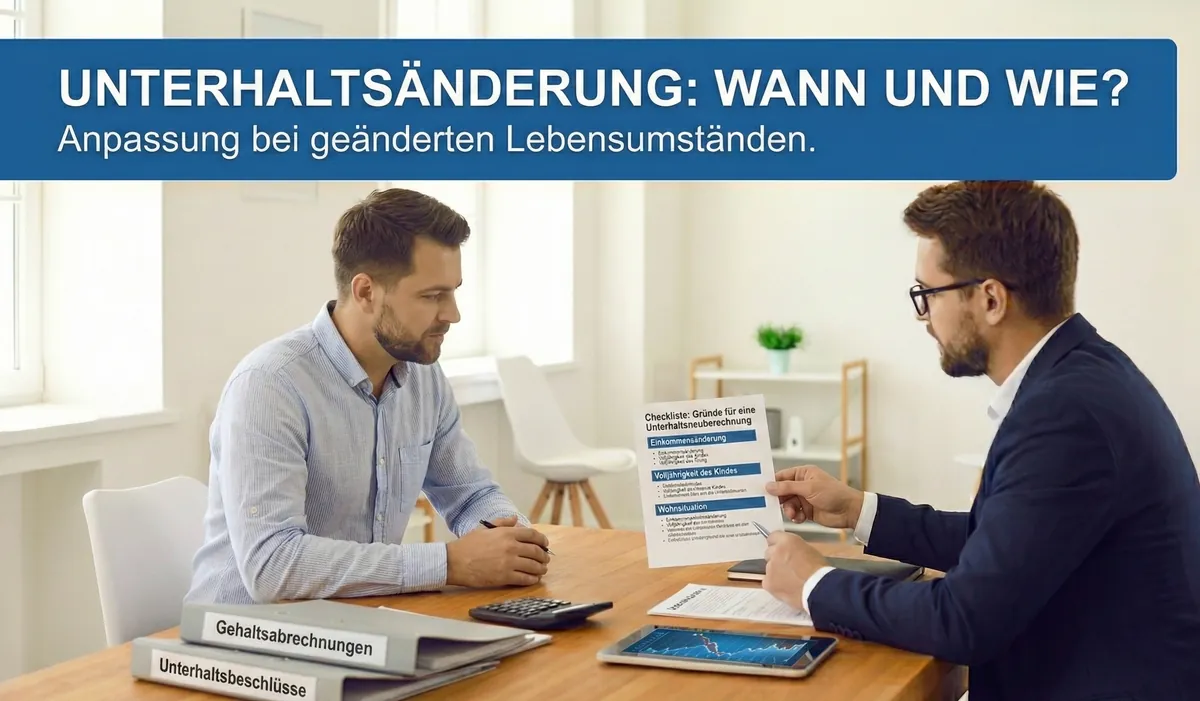 Unterhalt ändern